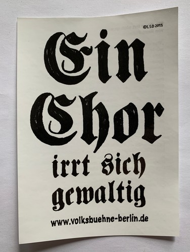 Aufkleber ein chor - ein, sich
