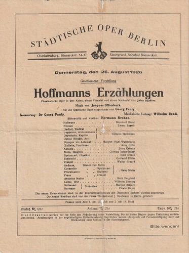 Theaterzettel offenbach - theaterzettel,