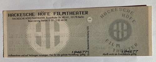 Kinokarte ticket - kinokarte,