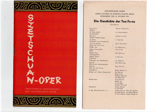 Programmheft szetschuan oper - szetschuan-oper,