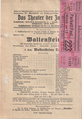 Theaterzettel schiller - theaterzettel,