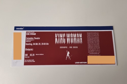 King woman berlin - king, ticket