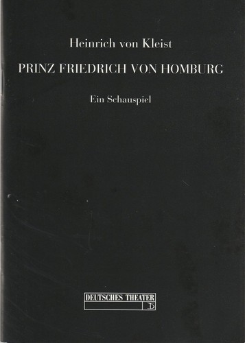 Programmheft kleist prinz - programmheft,