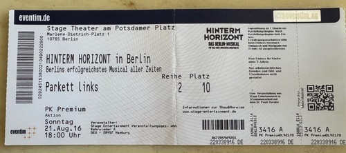 Hinterm horizont musical - horizont,,