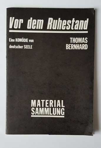 Programmheft deutsches theater - programmheft,