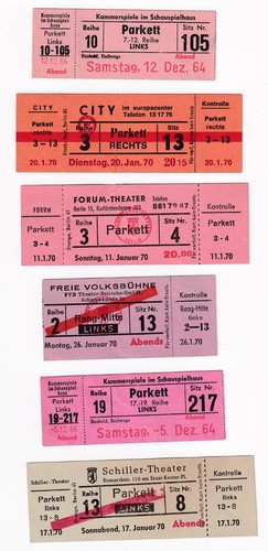 Konvolut alter eintrittskarten - konvolut,