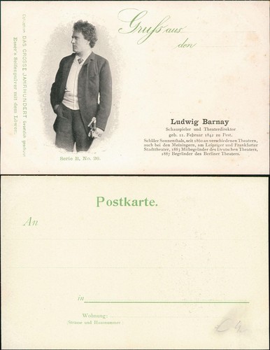 Theater schauspieler ludwig - -,
