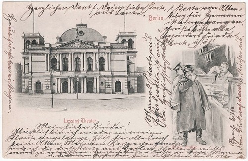 Alte berlin lessing - ak,